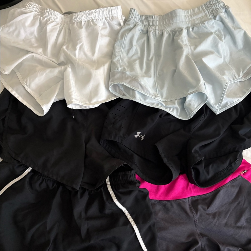 Athletic Shorts Set Lot with Nike, Lululemon, Under armor, and Aasics